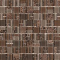Mosaico Pietra Cristal Café 30x30 Cm - Interceramic