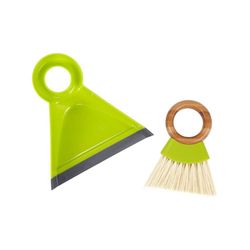Set De Mini Recogedor Y Cepillo Plástico Verde - Full Circle