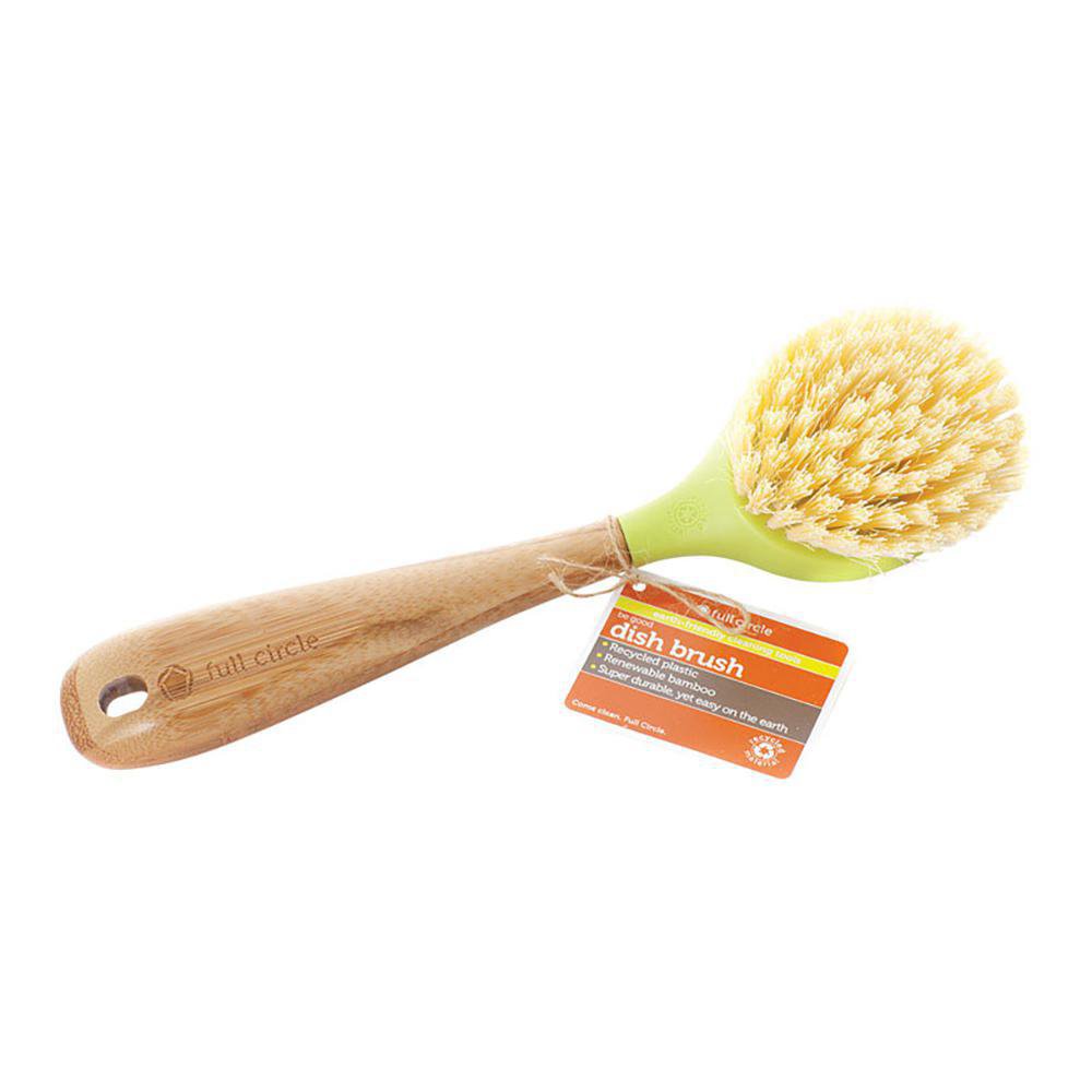 Cepillo para Platos con Mango de Bambú