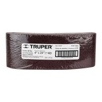 Lija De Banda 4x24 Plg Grano 40 Para Madera Y Metal - Truper