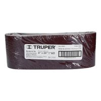 Lija De Banda 4x24 Plg Grano 60 Para Madera Y Metal - Truper