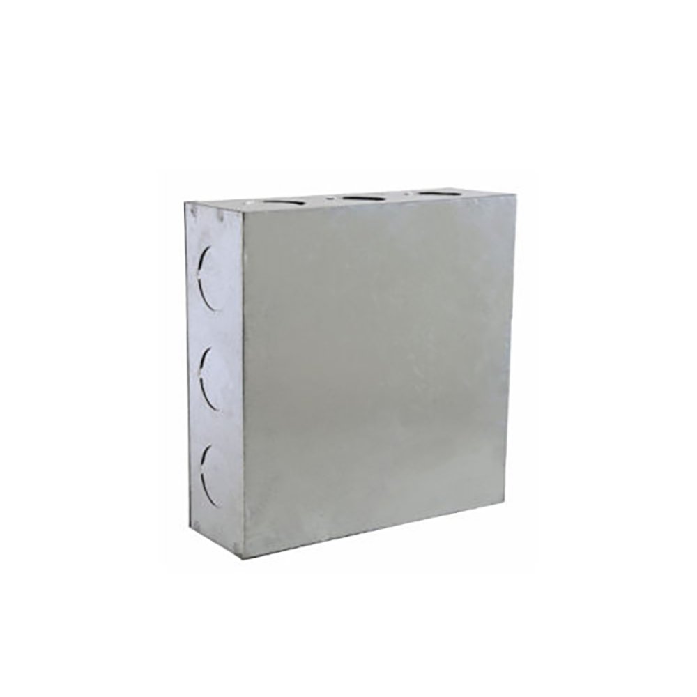 Caja de Registro Metálica Cuadrada 12 Entradas 6x12x12 Plg