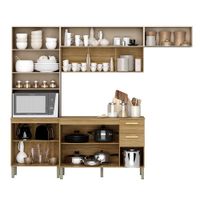 Gabinete De Cocina 8 Estantes Y 3 Gavetas Beige 260 Cm - Z