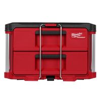 Gabinete Con 2 Cajones Plástico Rojo - Milwaukee Electric
