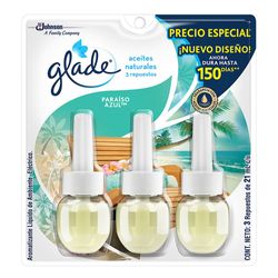 Set-De-3-Repuestos-Para-Ambientador-Electrico-Paraiso-Azul---Glade