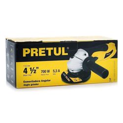 Esmeriladora Angular 4 1/2 Plg 700W - Pretul