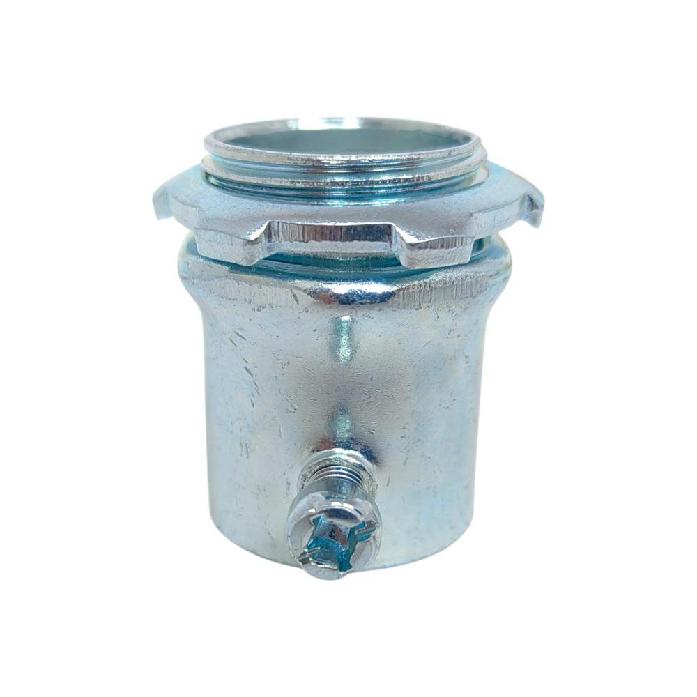 Conector Recto de Metal para Tubo EMT de 3/4 Plg