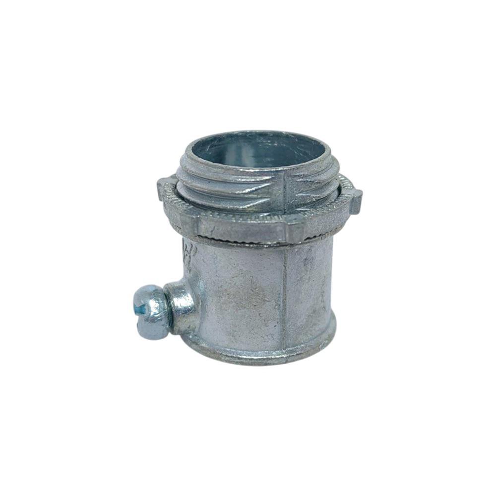 Conector Recto Metálico para Tubo EMT 1/2 Plg