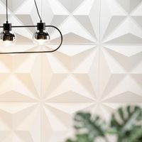 Panel Decorativo Estrella De Pvc Blanco 19.7 Plg - Ace