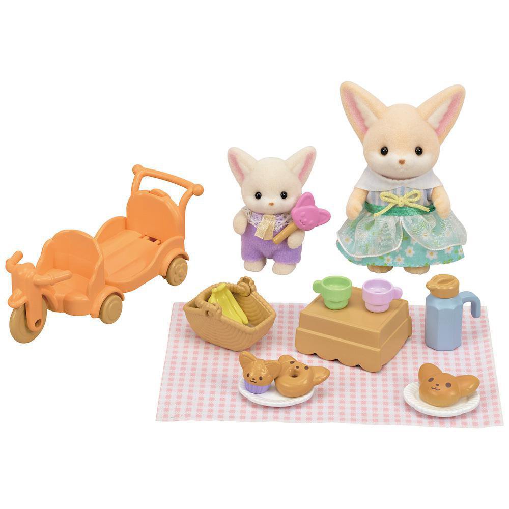 Set de Figuras Sylvanian Families Picnic Soleado Hermana y Bebé Zorro Fénec Sylvanian Fami…
