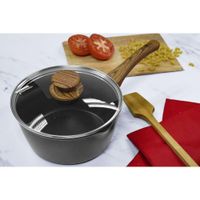 Cacerola Antiadherente Amberg 4.5 L Con Tapa De Vidrio  - Oster