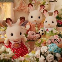 Set De Familia Conejo Chocolate 4 Pzas - Sylvanian Families