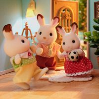 Set De Familia Conejo Chocolate 4 Pzas - Sylvanian Families