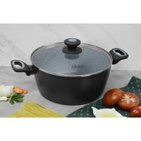 Olla Antiadherente Bastone 5.3 L Con Tapa de Vidrio  - Oster