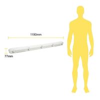 Lámpara Led Contra Vapor Y Humedad 40 W - Tecnolite