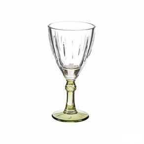 Copa De Vidrio Verde Para Vino 275 Ml