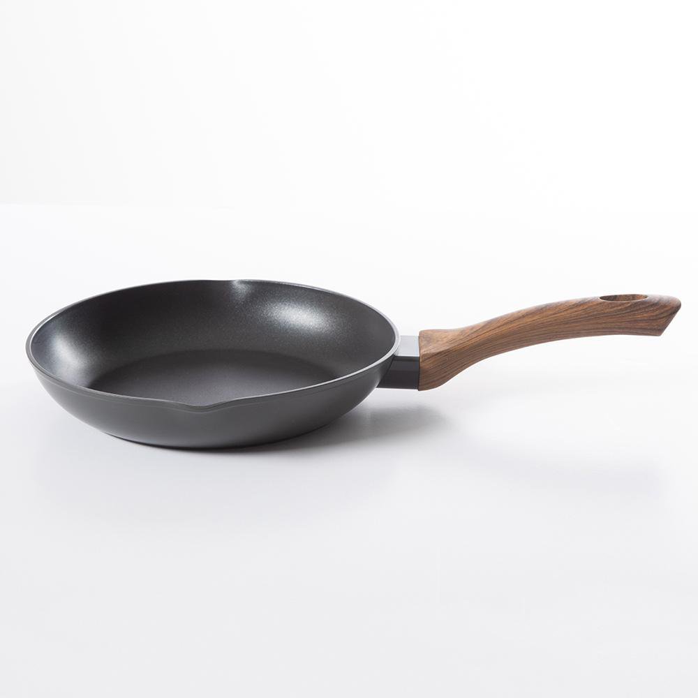 Sartén Amberg 30 cm con Asa Imitación Madera Color Café Sartén Antiadherente con Asa de Ma…