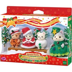 Set De Amigos Festejando Navidad - Sylvanian Families