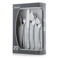 Set De Cubiertos Acero Inoxidable Montreal 20 Piezas - Toscana