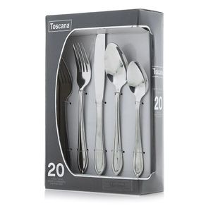 Set De Cubiertos Acero Inoxidable Montreal 20 Piezas - Toscana