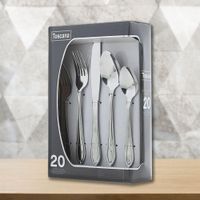 Set De Cubiertos Acero Inoxidable Montreal 20 Piezas - Toscana