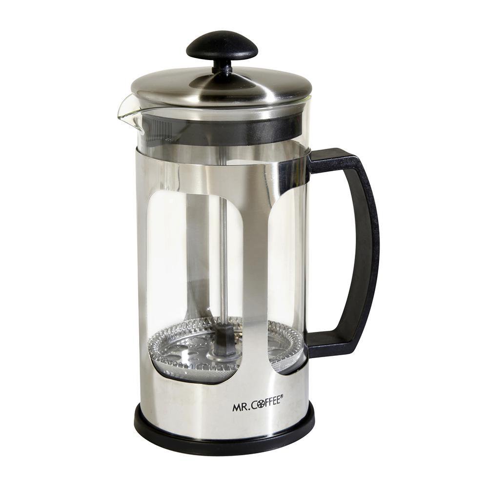 Cafetera Prensa Francesa de 885 ml de Acero Inoxidable Color Plateado