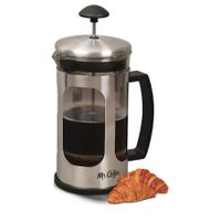 Cafetera Tipo Prensa Francesa Acero Inoxidable 885 ML - Mr. Coffee