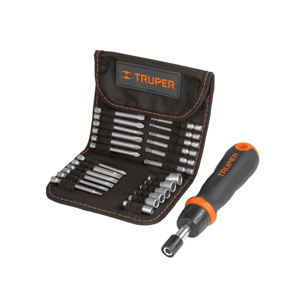 Desarmador Ratchet con Copa y Punta 26 Pzas