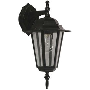 Farol Para Pared Exterior Negro 1 Luz De 100 W - Zlumini