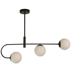 Lámpara Colgante Negra Y Blanco 3 Luces - Zlumini