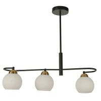 Lámpara Colgante Agatele Negra De 3 Luces 40 W - Zlumini