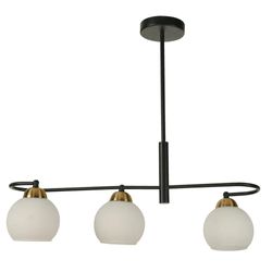 Lámpara Colgante Agatele Negra De 3 Luces 40 W - Zlumini