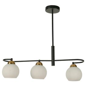 Lámpara Colgante Agatele Negra De 3 Luces 40 W - Zlumini