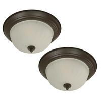 Combo De 2 Plafones Clásicos Chocolate De 1 Luz 60 W - Zlumini