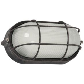 Lámpara Para Pared Exterior Café Óxido 1 Luz De 60 W - Zlumini