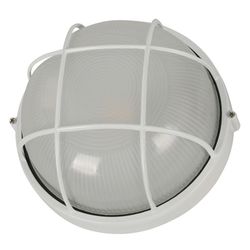 Lámpara Para Pared Exterior Blanco Redonda 100 W - Zlumini