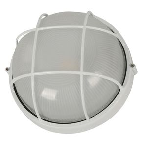 Lámpara Para Pared Exterior Blanco Redonda 100 W - Zlumini