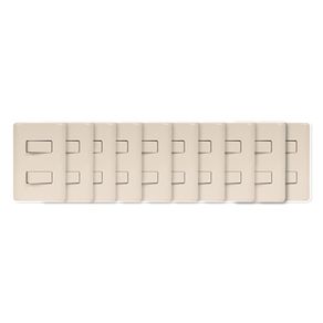 Set De 10 Interruptores Dobles Marfil - Volteck