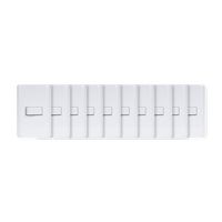 Set De 10 Interruptores Sencillos Blanco - Volteck