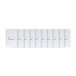 Set De 10 Interruptores Sencillos Blanco - Volteck