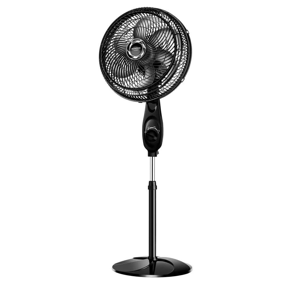 Ventilador de Pedestal Turbo 40 cm con 6 Aspas Color Negro