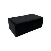 Joyero De Terciopelo Negro 23x12x8 Cm - Concepts