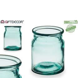 Jarrón De Vidrio Reciclado Puchades 14 Cm