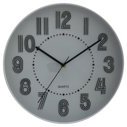 Reloj De Pared Borde Blanco 30.5x4.5x30.5 Cm - Concepts