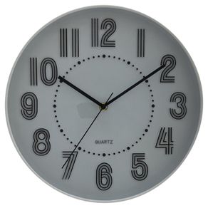 Reloj De Pared Borde Blanco 30.5x4.5x30.5 Cm - Concepts