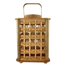 Linterna De Madera Color Natural 25x25x36 Cm - Concepts