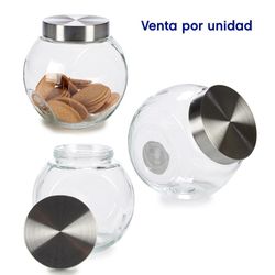 Tarro Galletero Transparente Con Tapa 2 L