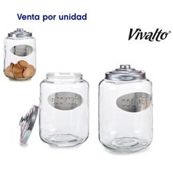 Bote Galletero De Cristal Grande 580 Ml
