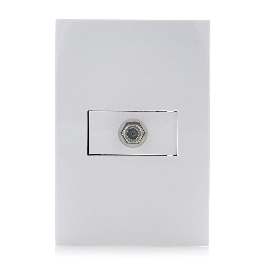 Toma Coaxial Tipo F Blanco Oslo