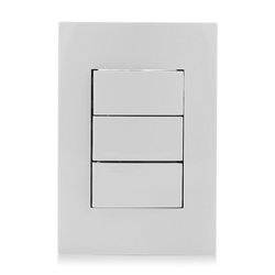 Interruptor 3 Polos Sencillo Blanco 1 Pza - Volteck